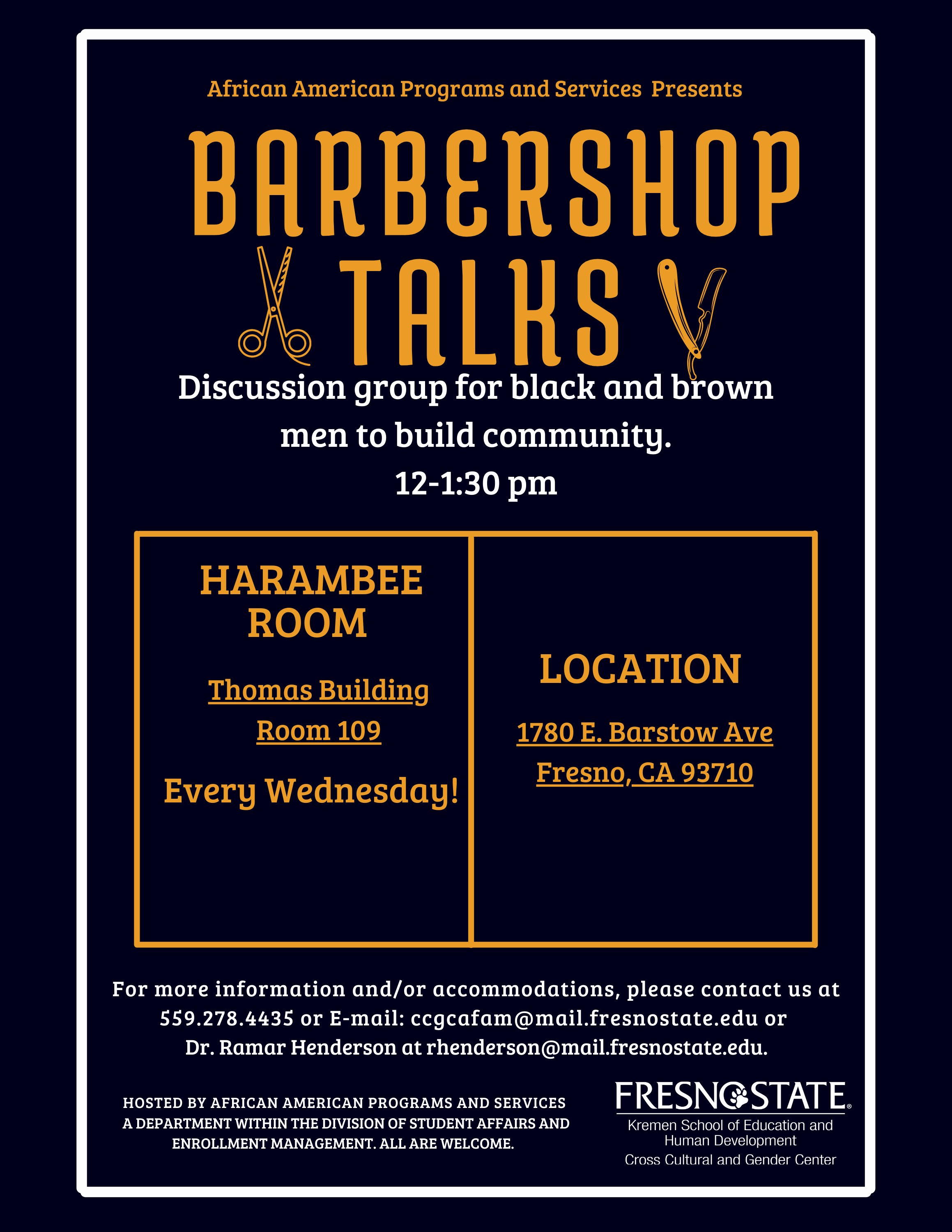 Barbershop Talks Fall 2023