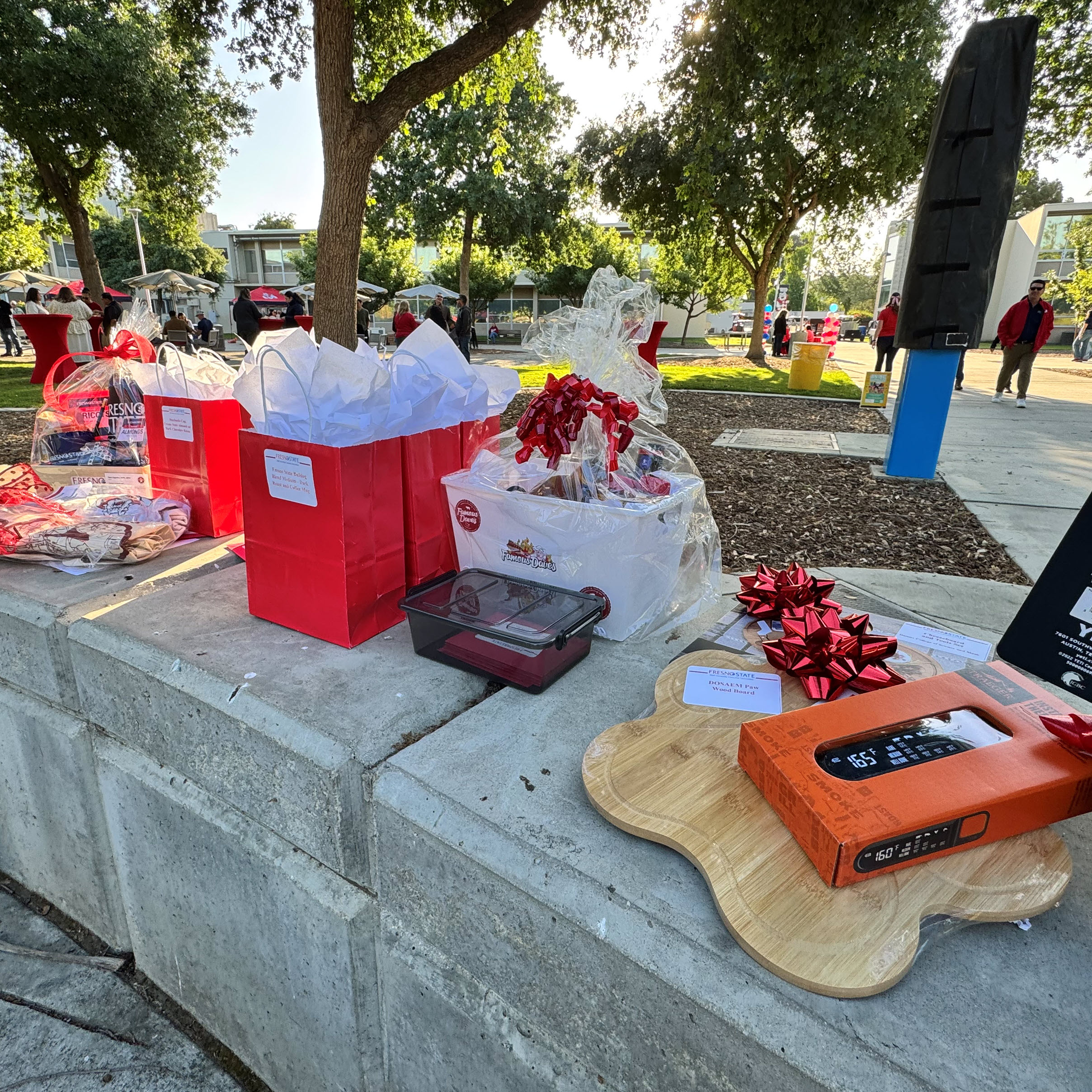 Many Kickoff Breakfast prizes waiting to be raffled