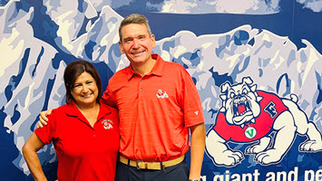 Belinda Munoz and Garrett Klassy standing