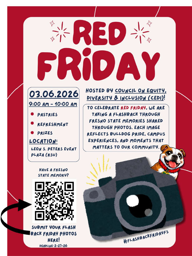 Flyer for Red Friday hosted by Council on Equity, Diversity & Inclusionlobal Education 