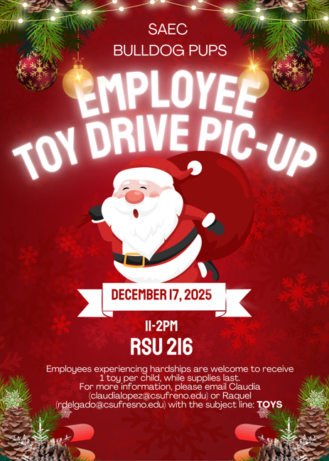 SAEC 2025 Toy Drive Pickup Flyer SAEC 2025 Toy Drive Pickup